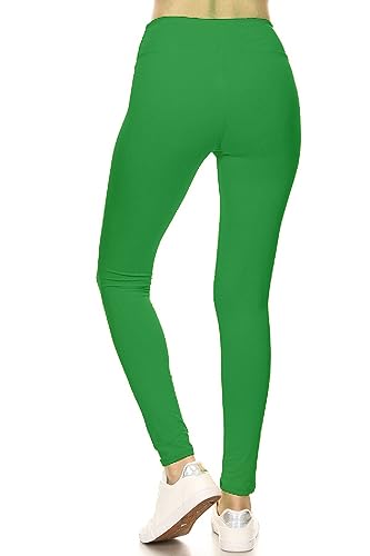 Image of Leggings Depot High Waisted Leggings for Women Buttery Smooth & Soft Women's Solid Yoga - Reg, Plus, 1X3X, 3X5X