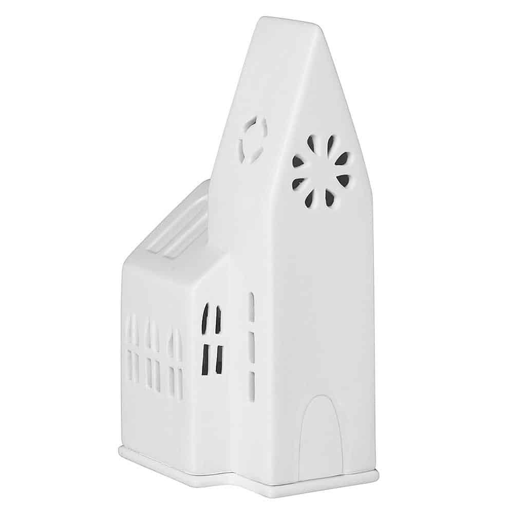 Räder White Small Church Tea Light Holder