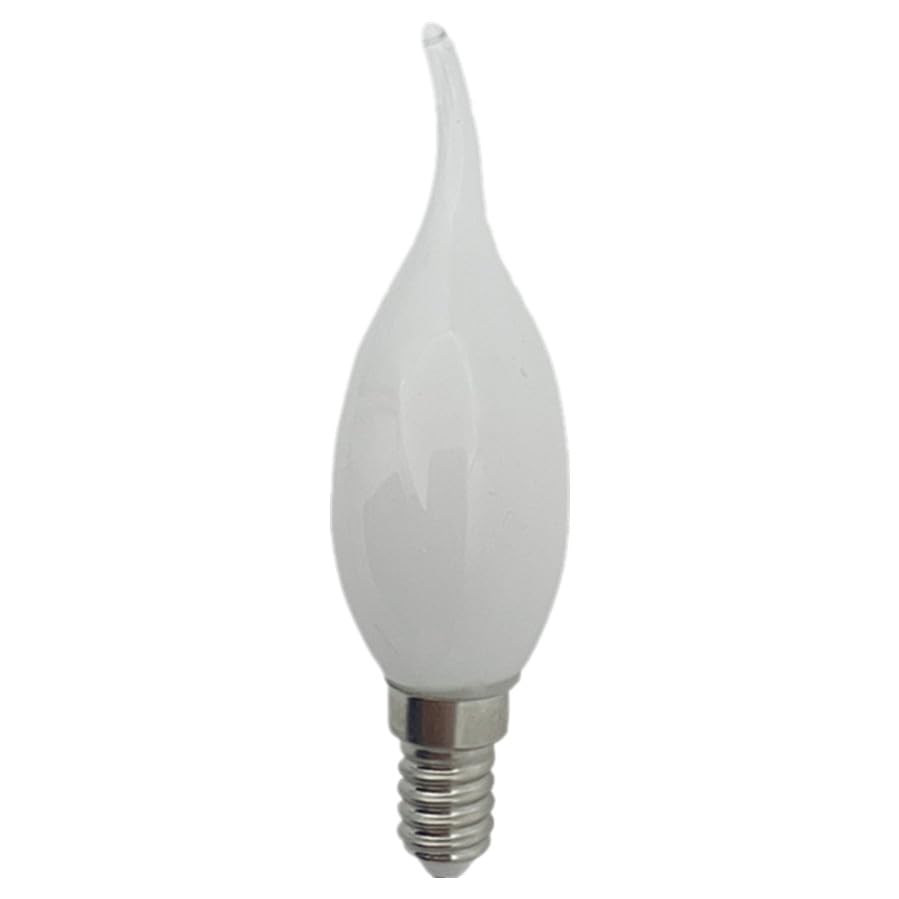 GERRIT Ampoule LED à Filament de bougie rétro 7W C35, ampoule givrée E27 E14, lampe à vis Edison à intensité variable, lustre blanc chaud, 10 pièces (Color : Warm light, Size : TAIL PULL_E14_7W)