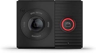 Garmin Dash Cam Tandem Compact Dual-lens Dash Camera with Two 180-degree Lenses that Record in Tandem