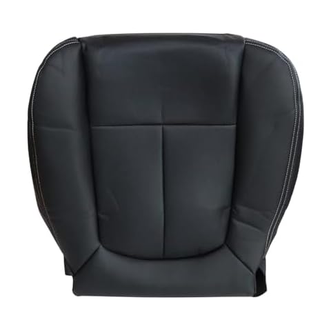Priprilod Perforated Leather Black Driver Side Bottom Replacement Seat Cover Compatible with Ford F150 Lariat 2009 2010 2011 2012 2013 2014 Cover