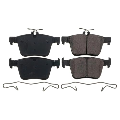 Image of PowerStop Rear Brake Pads for Audi A3 2015-20 |A3 Quattro 2015-19 |A3 Sportback e-tron 2016-18 |Q3 2019-25 |RS3 2017-20 |Audi S3 2015-20 - Z17 Ceramic Brake Pads with Installation Hardware, 17-1761