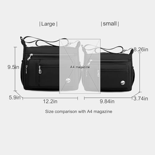 Bolso cruzado para mujer con múltiples bolsillos miniatura 3