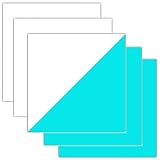 Glow in Dark HTV Sheets Iron-on Heat Transfer Vinyl for T-Shirts Apparel 12 Inches x 12 Inches Pack of 5 (Blue)