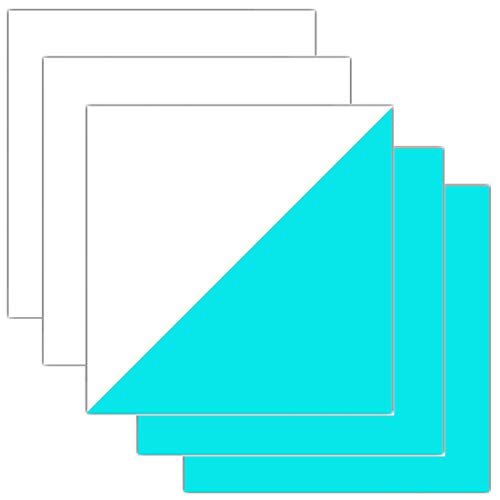 Glow in Dark HTV Sheets Iron-on Heat Transfer Vinyl for T-Shirts Apparel 12 Inches x 12 Inches Pack of 5 (Blue)