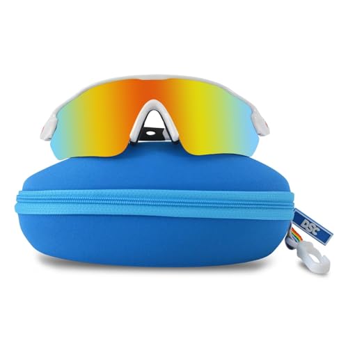Image of DSC Glider Polarized Cricket Sunglasses | Color: Multicolor | Size: Junior | Material: Plastic | for Men & Boys | Lightweight | Exceptional Sun Protection | Ideal Useful for Outdoor Activities