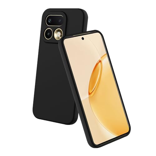 Image of Back Cover Compatible with Realme 16 Pro Plus 5G | Full Camera Protection | Premium Liquid Silicon Case | Flexible Bumper Case for Realme 16 Pro Plus 5G (Black)