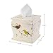 Avanti Linens - Tissue Box Cover, Decorative Countertop Accessories, Nature Inspired Home Decor (Gilded Birds Collection)