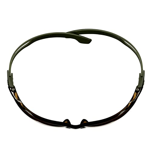 3M SecureFit 500 Safety Glasses, Dark Green frame, Scotchgard Anti-Fog/Anti-Scratch Coating (K&N), Brown lens, SF505SGAF-DGR-EU - Image 4