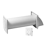 EUROPLAST 100mm Heat Recovery Unit - 4 inch Heat Recovery Extractor Fan - Ceramic Air Heat Exchanger - White Single Room Heat Recovery Ventilation System - Decentralised MVHR Single Room Wall Switch