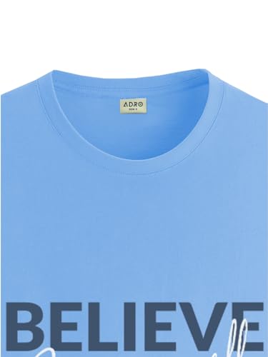 Image of ADRO Tshirt for Men | Printed T Shirt for Men | 100% Cotton Regular Fit T-Shirt |Printed T Shirt