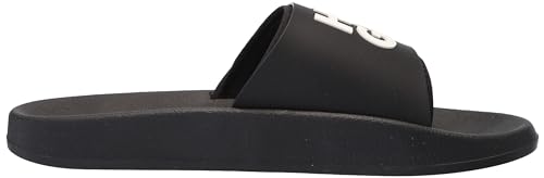 Image of HUGO Men's Stacked Logo Slide Sandal