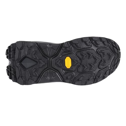 HOKA ONE ONE Womens Kaha 2 Low GTX Leather Synthetic Black Black Trainers 7.5 US3