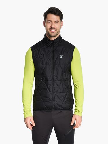 Gilet softshell hybride Primaloft coupe-vent et imperméable noir