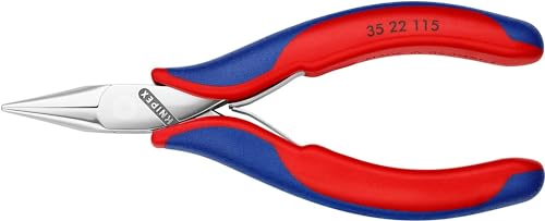 Alicate de montaje KNIPEX 35 22 115 SB con mangos multicomponente de 115 mm para electrónica 4