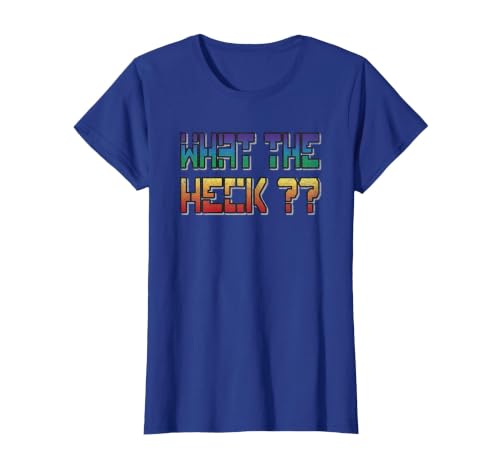 What The Heck Sarcastic Humor Saying T-Shirt, Women, Royal Blue, 3X-Large
