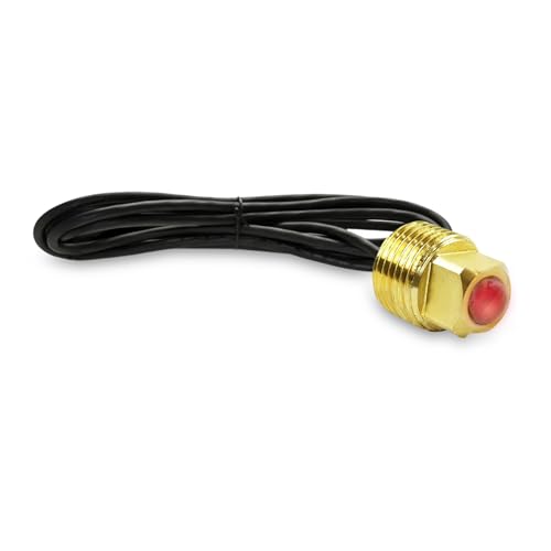 Bouchon de vidange en laiton LED rouge pour bateaux et yachts