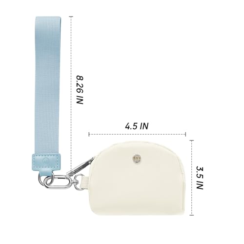 Image of Mum's Memory Mini Zip Around Wristlet Wallets for Women -KeyChain Wallet with Detachable Dual Pouch Wristlet -Key Chain Coin Purse Small Wallets