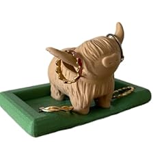 Highland Cow Beige / Regular Matcha Green Plate