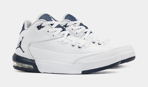 Nike Flight Origin 3 Mens Basketball Shoes (White/Midnight Navy/Neutral Grey)4