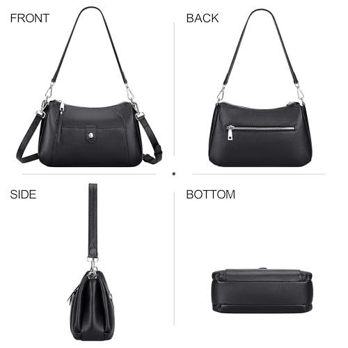 Over Earth Genuine Leather Small Hobo Crossbody Bags for Women Shoulder Purses and Handbags3