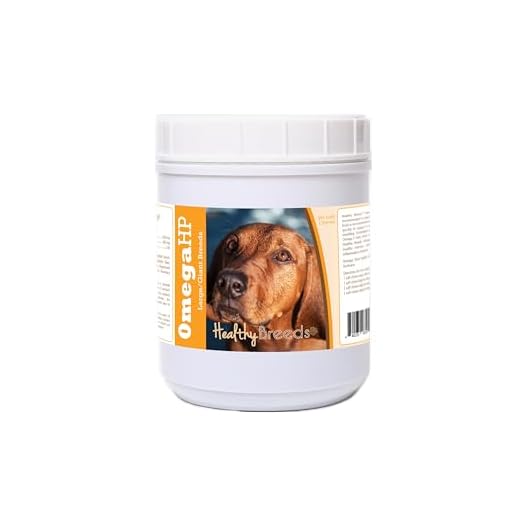 Healthy Breeds Redbone Coonhound Omega HP Fatty Acid Skin and Coat Support Soft Chews 90 Count