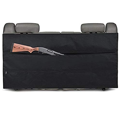 seat back gun case - Boshen Seat Back Gun Storage Carrier Case for 3 Rifles Shotguns Rifle Gun Rack Sling Organizer for Car Truck Most SUV - 51 x 24 Inch (Black)