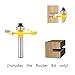 1peice 4 Flute T Type Slotting Router Bit, 8mm Shank Industrial Grade Wood Carbide Rabbeting Mill Cutter