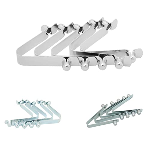 Calandis Pack of 5 Kayak Paddle Push Snap Button Tent Awning Pole Clips Hollow Double Pin 6MM x 7MM