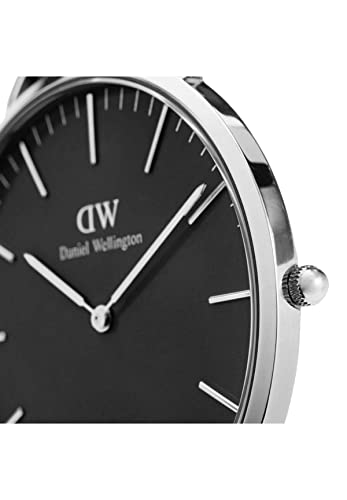 Daniel Wellington Classic Sheffield Watch, Italian Black Leather Band - Image 5