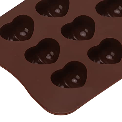 Bolo de fondant, molde de chocolate, molde de silicone de chocolate, design de coração flexível, sua