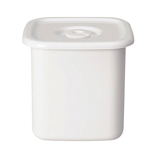 野田琺瑯 スクウェアL ホワイトシリーズ 密閉蓋付 WSM-L