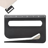 Brieföffner, Umschlagschneider, Brieföffner und Kastenschneider, Brieföffnungswerkzeug, Briefschneider für Tierhaarknoten mit spitzem Ende, Lupe, Lineal