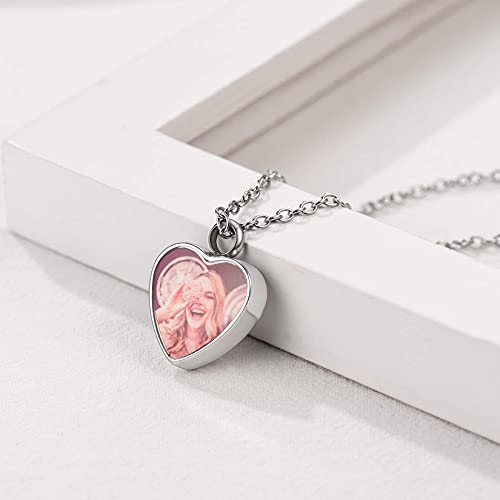 Colar de urna para cinzas, memorial para pai, avó e entes queridos, presente memorial, aço inoxidáve