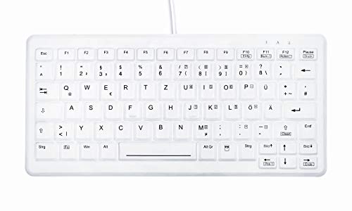 Active Key AK-C4110F-U1-W/GE Kleine Hygiene Tastatur, USB Weiß Cover