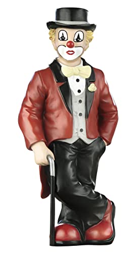 Gilde - Figura Decorativa pequeña de Payaso y artículo de coleccionista de los Pfiffikus en Caja de Regalo, Accesorio de Figura Decorativa, Hecho a Mano, Altura 15 cm