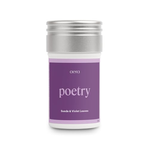 Aera Poetry - Essential Oil for Home Smooth Suede and Violet Fragrance - Notes of Vetiver Eucalyptus and Woods - Scent Refill - Works with The Aera Diffuser