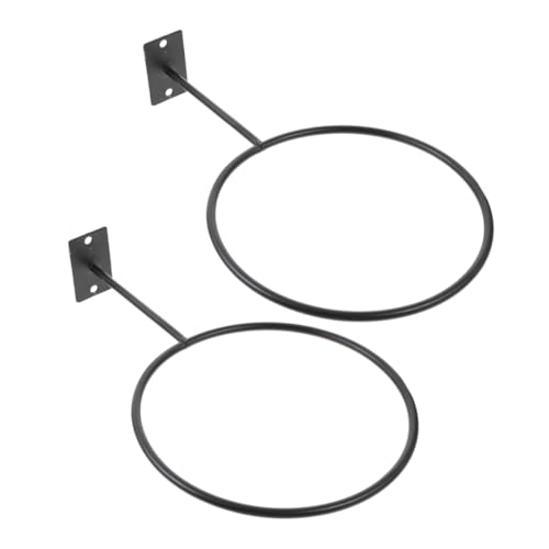 BELLIFFY 2pcs Wall Mount Basketball Holder Rack Durable Basketball Mount for Storage and Display of Balls and Helmets Easy Installation for Garage Garden Living Room Decor