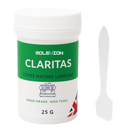Molevion Claritas Coffee Machine Lubricant - Premium Food-Grade Silicone Grease - Thicker, Extra Durable 25g Tube - Extends Life, Prevents Squeaks & Sticking in Espresso & Bean-to-Cup Machines