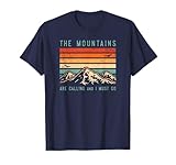 Mountains are Calling & I Must Go Retro Vintage 80s Mountain T-Shirt