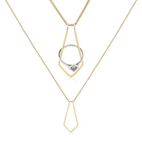 Pixie Wing Nordika Ring Keeper Necklace, 18k...