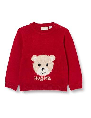 Chicco Maglioni di Natale in Tricot Bambino e Ragazzo/Bambina e Ragazza, Rosso (2), 9 Mesi, Designed in Italy