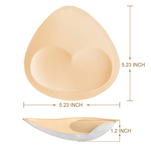 Topbine Bra Pads Inserts (3 Beige Heart L) #TOP1