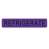 500 Pcs Refrigerated Stickers,1.7"x 0.4" Medicine Labels Refrigerate Food Service Pharmacy Sticker,Veterinary Labels Keep Refrigerated Food Packaging Stickers,Drug Stores Warning Label