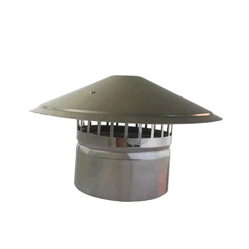 Caperuza de acero inoxidable para chimeneas de 160 mm de alta resistencia 8