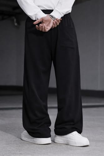 Image of Rockwell Men's Baggy Sweatpants | Cotton Terry Relaxed Fit Joggers for Men | Oversized Streetwear Track Pants | Casual Gym & Everyday Wear| 027