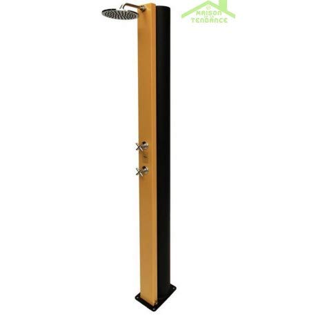 CRM Douche de Piscine Solaire, Douche extérieure 40L avec rince Pieds, Coloris au Choix - Orange