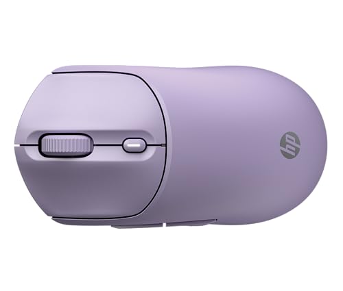 Image of HP 400 Quiet Wireless Mouse, Dual Bluetooth & 2.4GHz, Soft Silicone, Quiet Clicks, Microsoft Wheel, 24-Month Battery, 6000 DPI, Ambidextrous, Eco-Friendly Design, Multi-OS, Purple