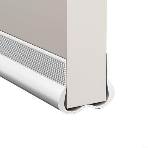 Under Door Draft Blocker, Door Draft Stopper, Noise Reducer Breeze Light Cold Air Guard, Privacy And Protection With Door Bottom Windproof Waterproof Soundproof Strip(white)