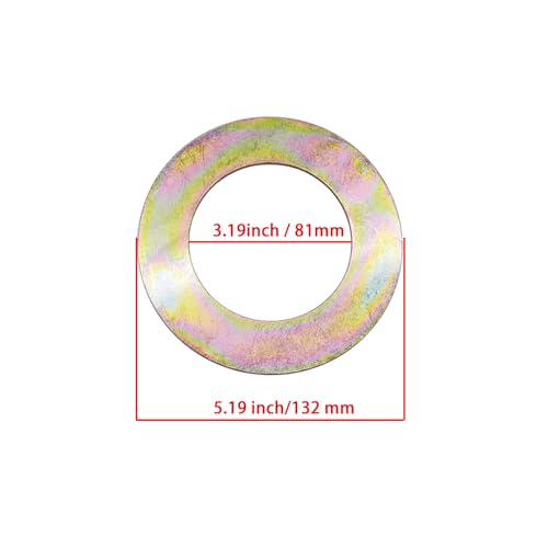 Image of Excavator Bucket Pin Shim Washer 132 mm X 81 mm X 2.5 mm Compatible with Various JCB Models 5 Packs